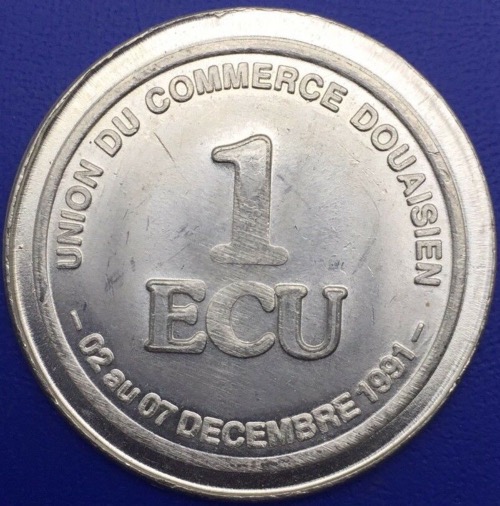 Union commerce Douaisien 1 ECU, Jeton 1991