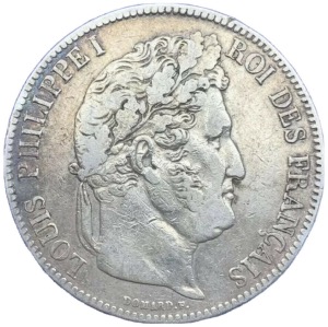 5 francs Louis Philippe I 1838 B