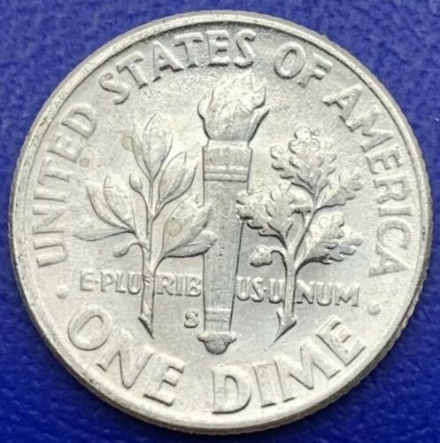 One Dime Roosevelt 1964 S Philadephie argent, États-Unis