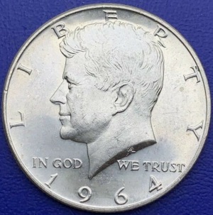 1/2 Dollar - "Kennedy Half dollar" - 1964 D - États-Unis