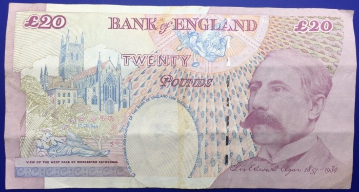 Billet, Royaume-Uni, 20 pounds 1999