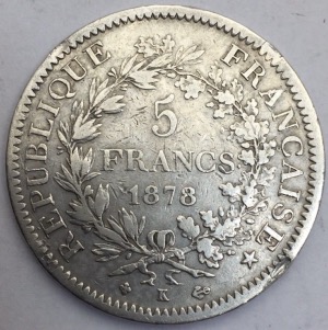5 Francs Hercule 1878 K