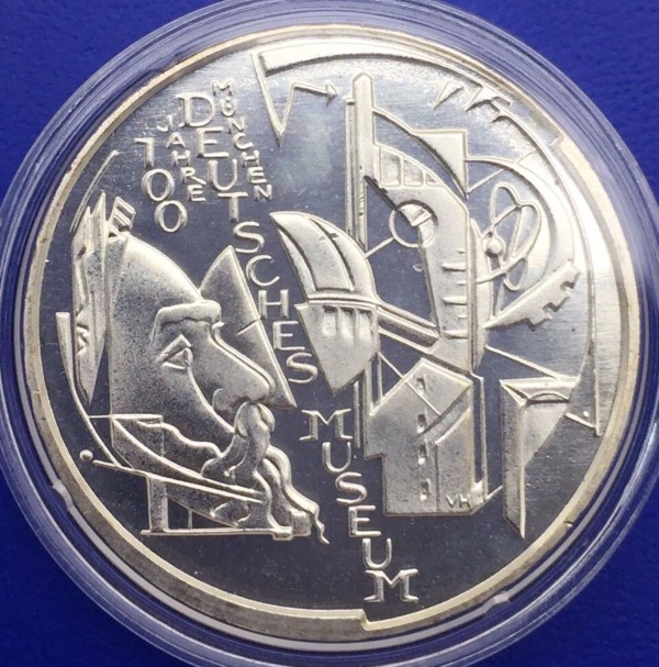 Allemagne, 10 euros 2003, Anniversaire musée des sciences et techniques