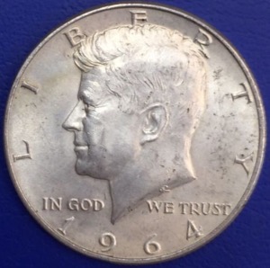 1/2 Dollar - "Kennedy Half dollar" - 1964 D - États-Unis