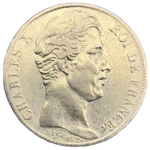 20 Francs or Charles X 1825 A