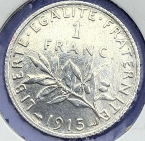 Semeuse 1 Franc 1915 SUP