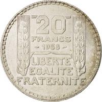 20 Francs Turin argent 