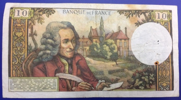 10 Francs Voltaire 6-3-1969