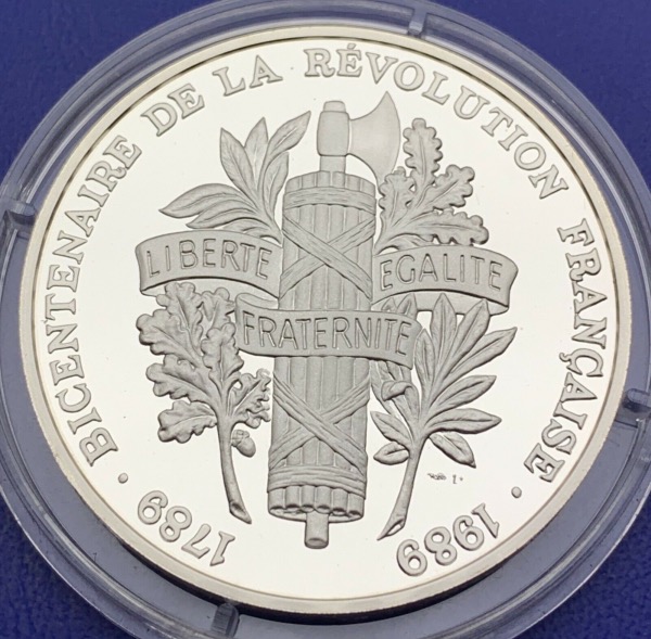Médaille Argent Bicentenaire de la Révolution - Louis XVII