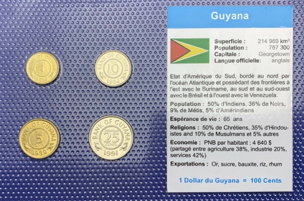 Guyana Série de pièces UNC