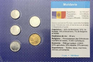 Moldavie Série de pièces UNC
