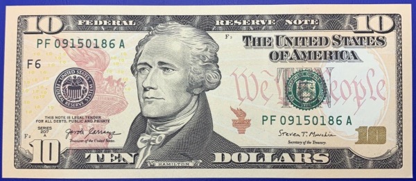 Etats-Unis, Billet 10 dollars Atlanta, Hamilton, Neuf 