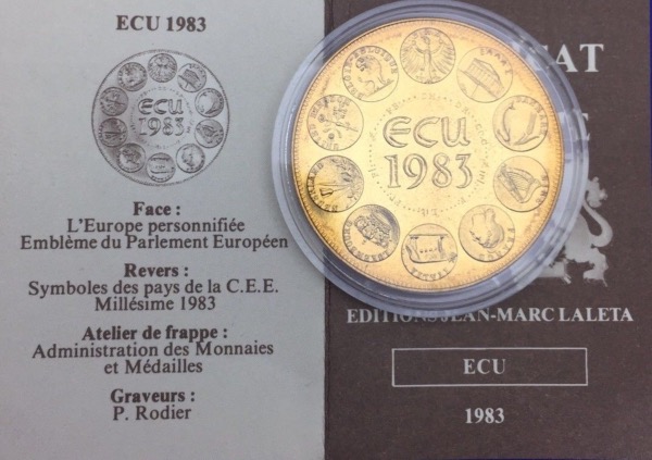 Médaille bronze, Europa Ecu 1983