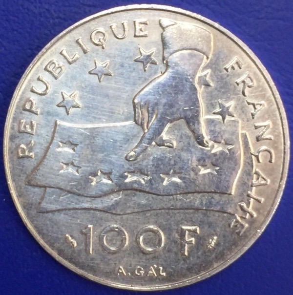 France - Monnaie 100 francs Descartes - 1991