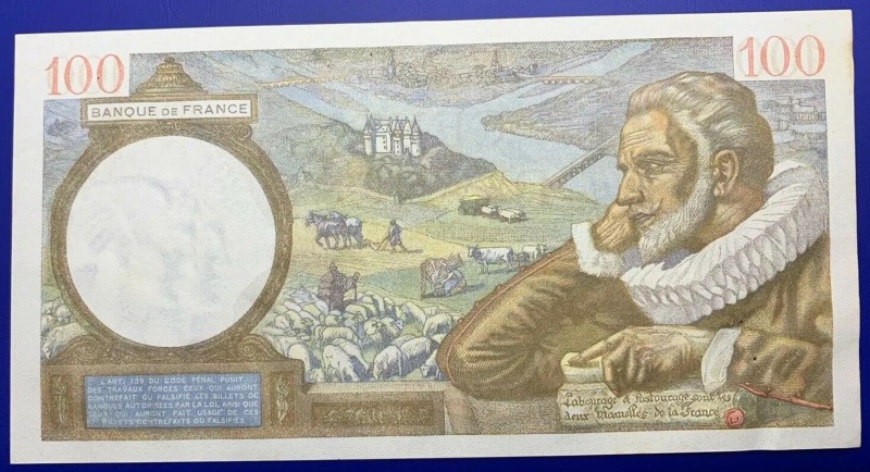 Billet France, 100 Francs Sully, 2-4-1942, Suite 2 Billets