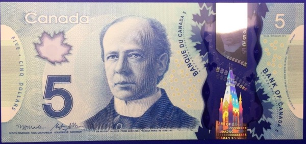 Billet, Canada, 5 Dollars 2013 NEUF Polymère