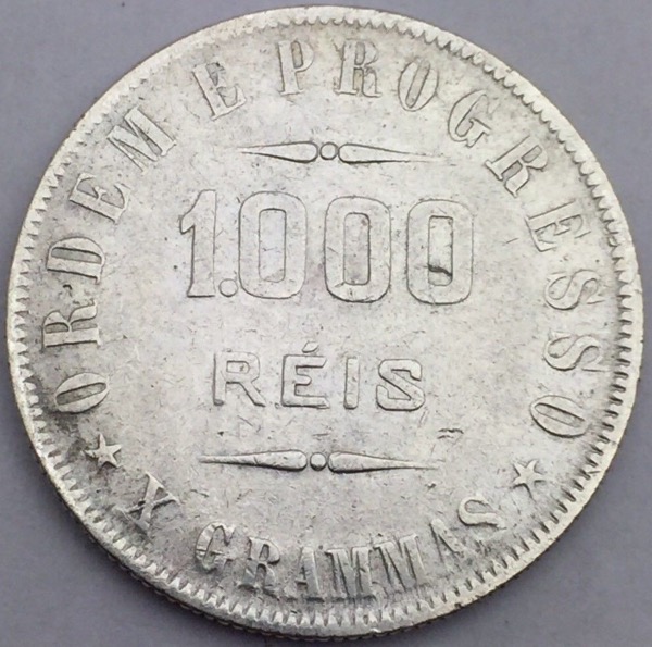Brésil 1000 reis 1909