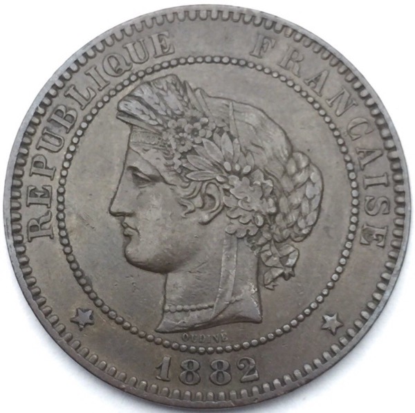 Ceres 10 centimes 1882 A