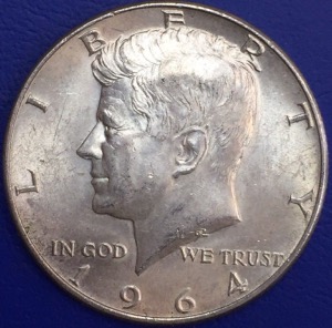 50 cents Kennedy 1964 D, États-Unis