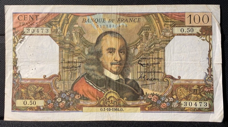 100 Francs Corneille 1964 050