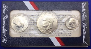 USA, Etats-Unis, 1776-1976 Bicentenaire indépendance, Set en Argent