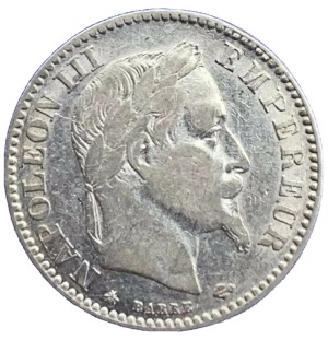 10 Francs or Napoléon III Tête Laurée 1864A