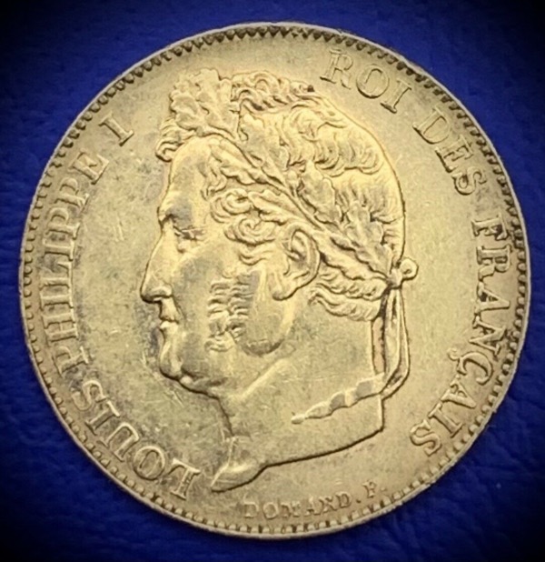 20 Francs or Louis Philippe Ier 1844 W