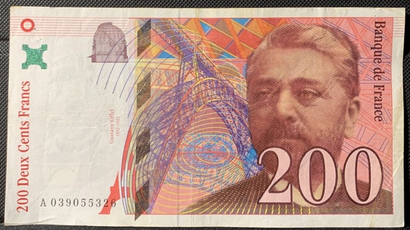 200 Francs Gustave Eiffel 1996