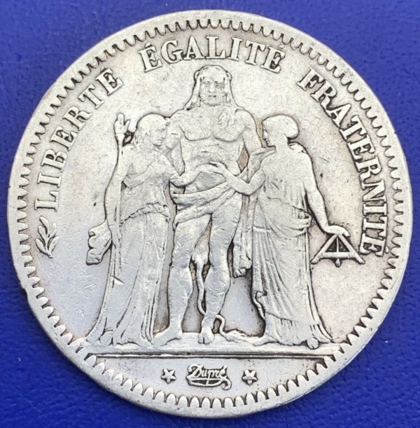 5 francs Hercule 1849 A argent
