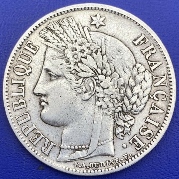 5 francs Ceres 1851 A argent
