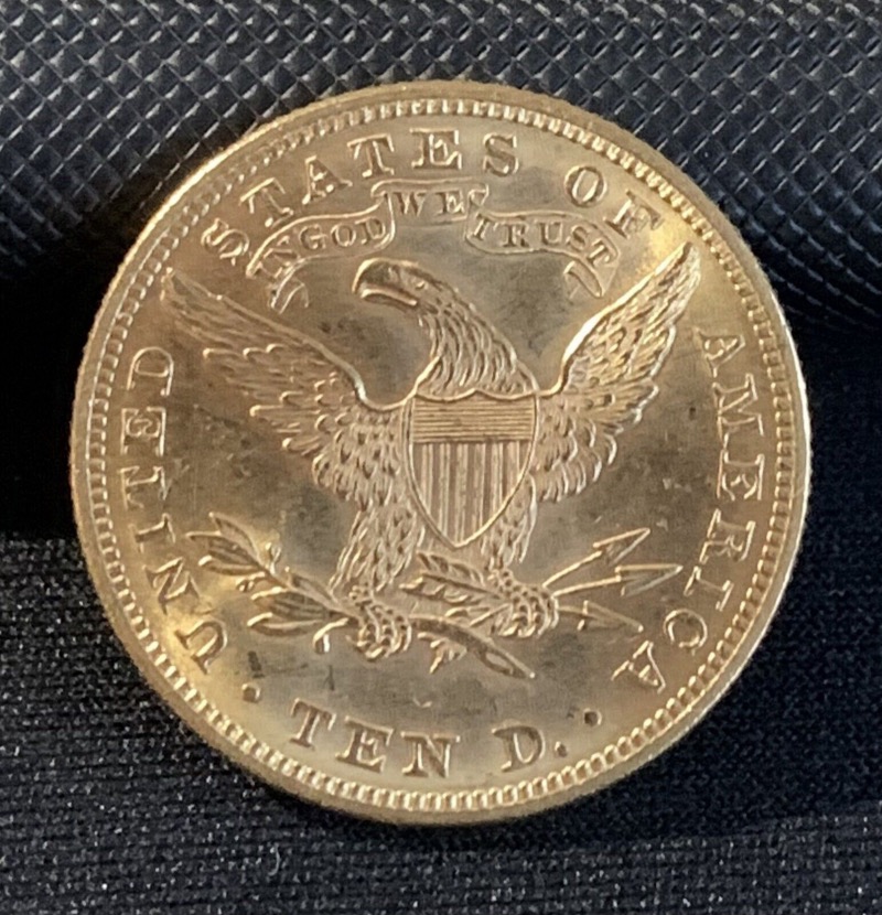 10 dollars or Liberty 1882, Etats-unis