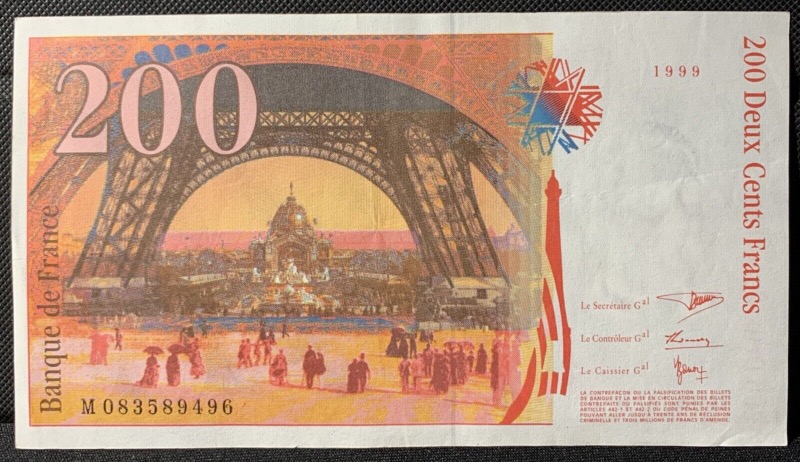 200 Francs Gustave Eiffel 1999