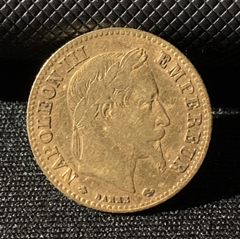 10 Francs or Napoleon III Tête Laurée 1862A