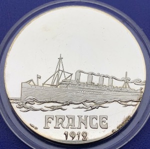 Médaille Argent - Navire, France 1912