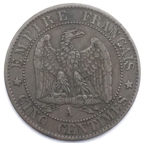 Napoleon III 5 centimes 1864 A