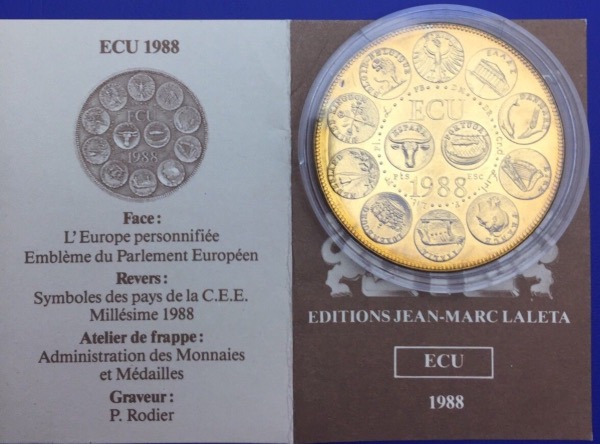 Médaille bronze, Europa Ecu 1988