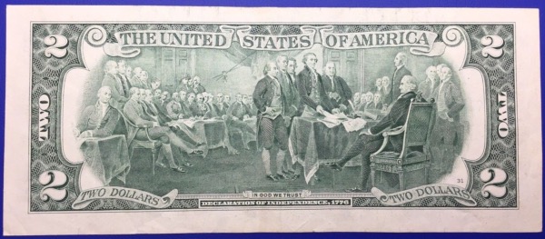 USA, Etats-Unis, Billets 2 dollars 2003A New-York