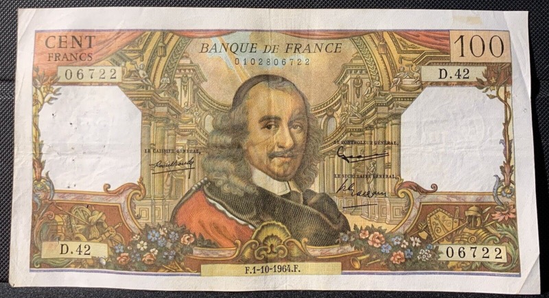 100 Francs Corneille 1964 D42