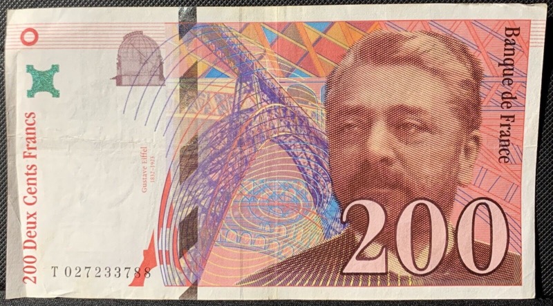 200 Francs Gustave Eiffel 1996