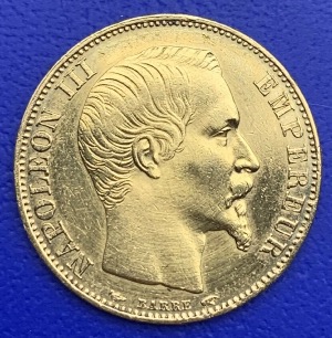 20 Francs Or Napoléon III 1854 A SUP