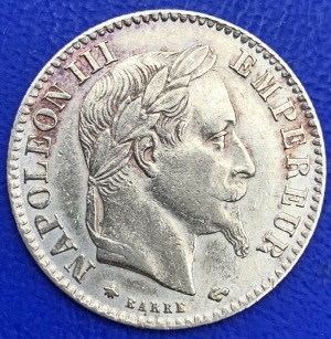 10 Francs or Napoléon III Tête Laurée 1868 A