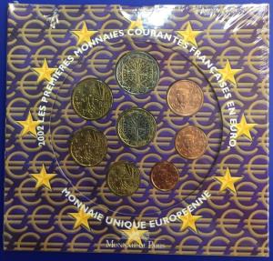 France coffret BU 8 monnaies Euro 2002