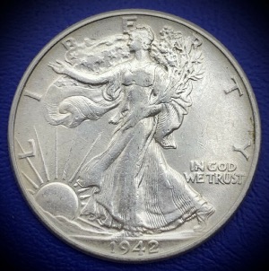 Half Dollar 1942 Walking Liberty, Argent, Etats-Unis