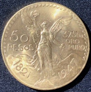 50 pesos or 1947 Mexique Sup