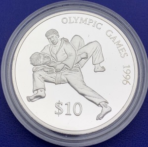 Monnaie Argent, 10 Dollars Fidji, Olympiades 1996