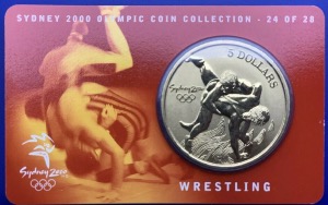 Australie, 5 Dollars Elisabeth 2, Sydney 2000, Wrestling