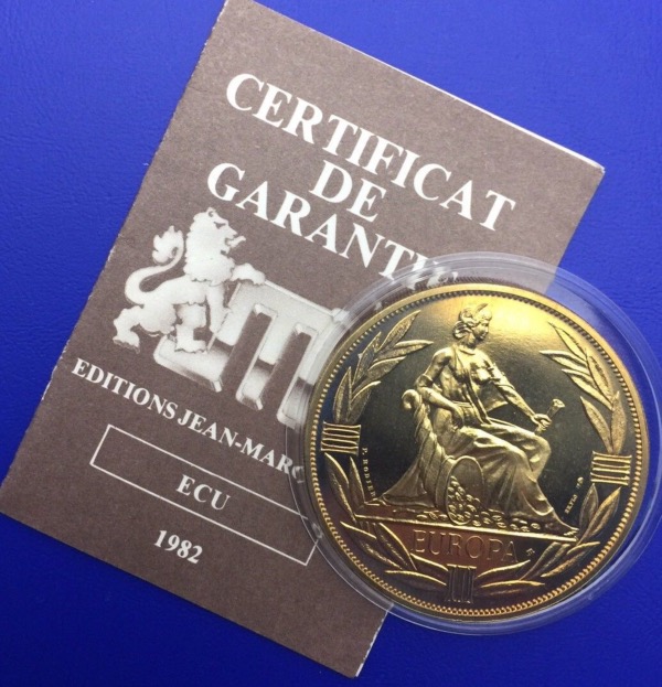 Médaille bronze, Europa Ecu 1981