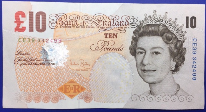 Billet, Royaume-Uni, 10 pounds 2000