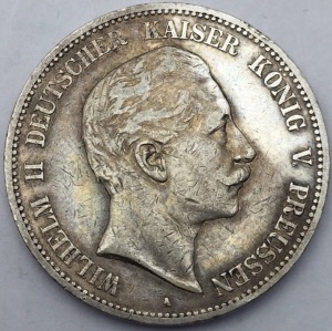 Preussen 5 Mark 1898 A Wilhelm II 