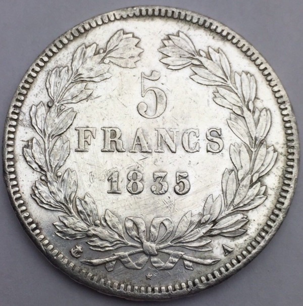 Louis Philippe I 5 francs 1835 A